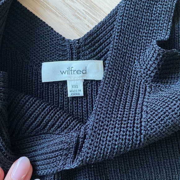 ARITZIA Wilfred Monty Knit Crop Top - Black - XXS - Picture 2 of 3